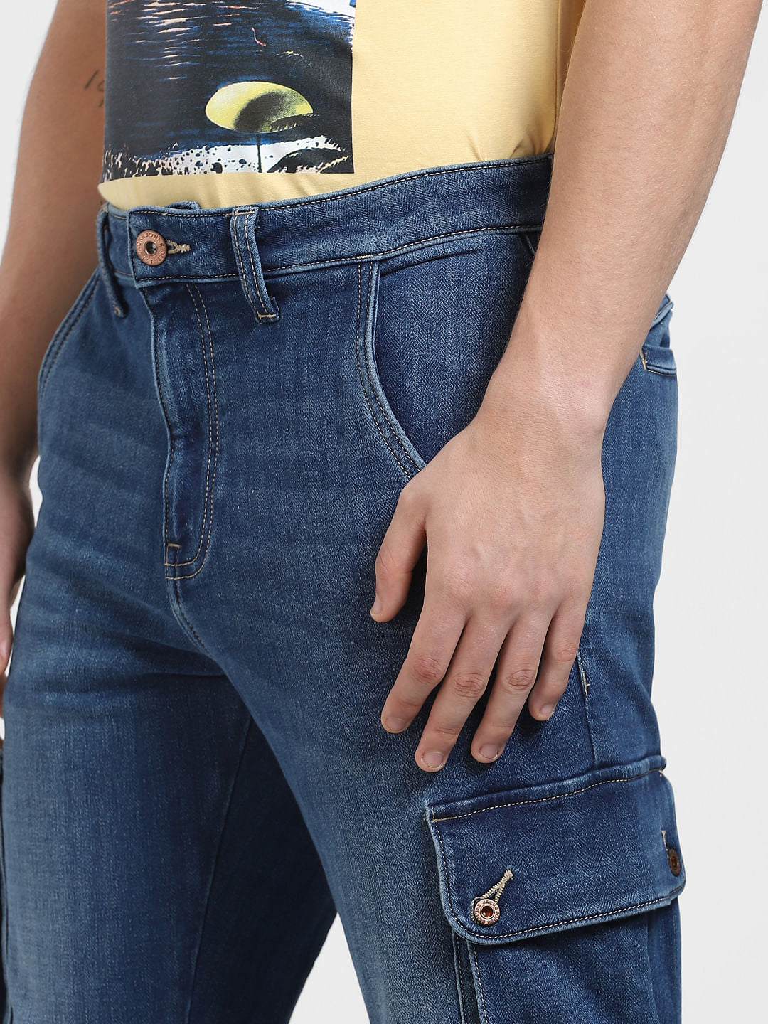 Dark Blue Low Rise Paul Anti Fit Jeans