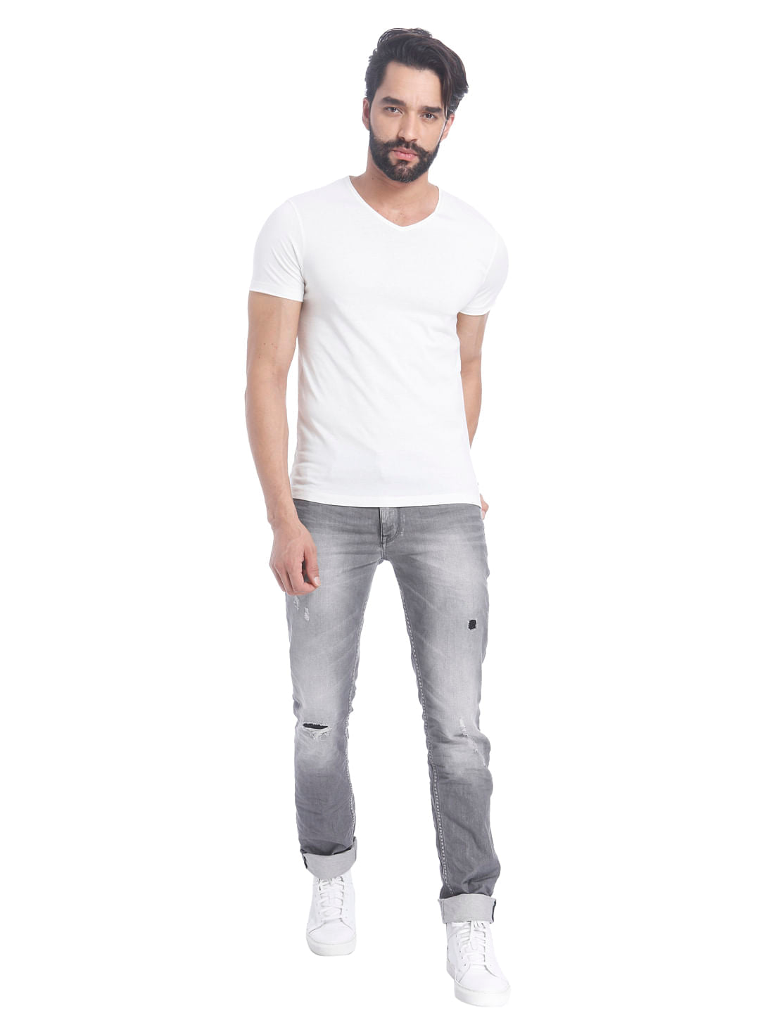 Solid Casual T-Shirt