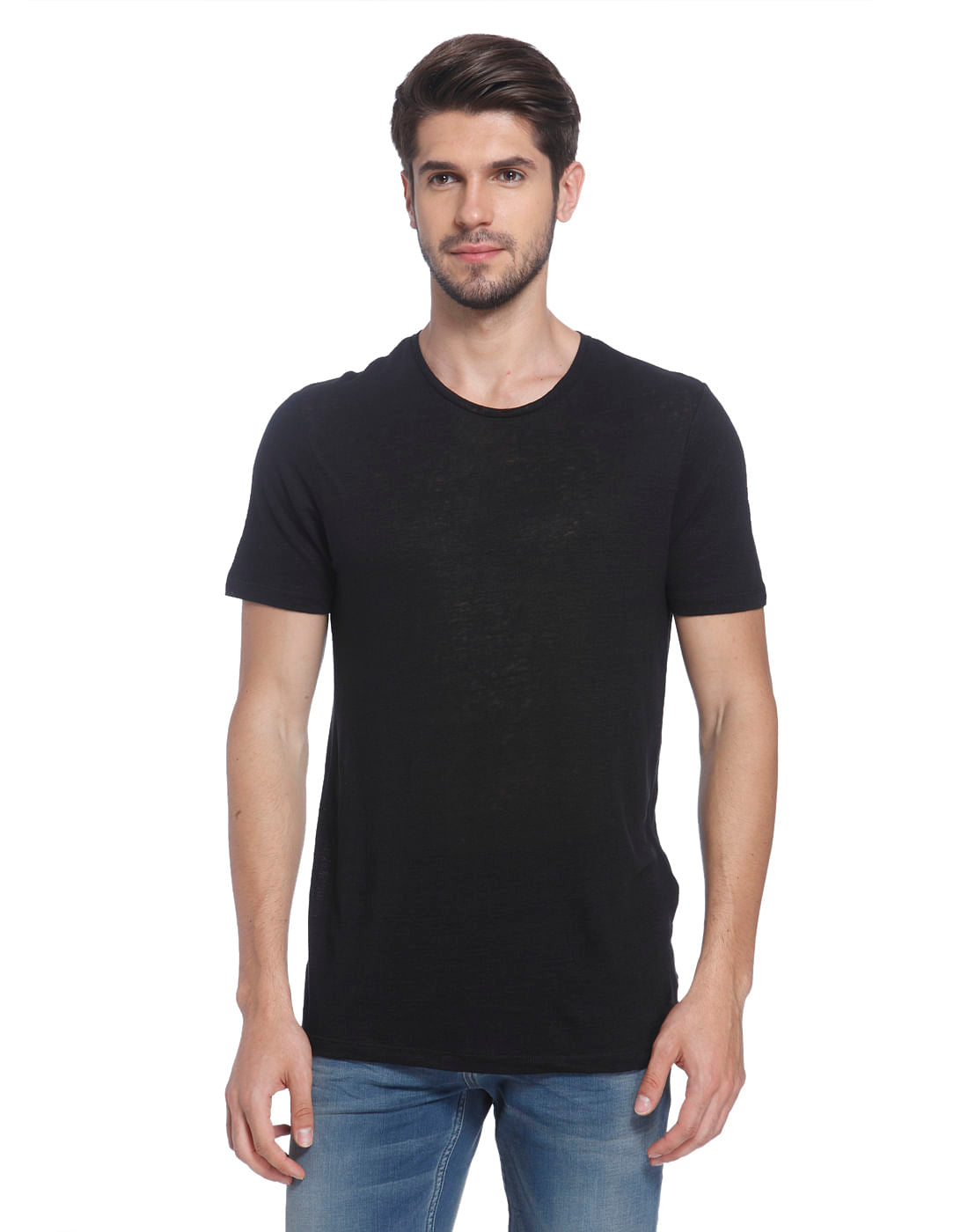 Solid Linen T-Shirt