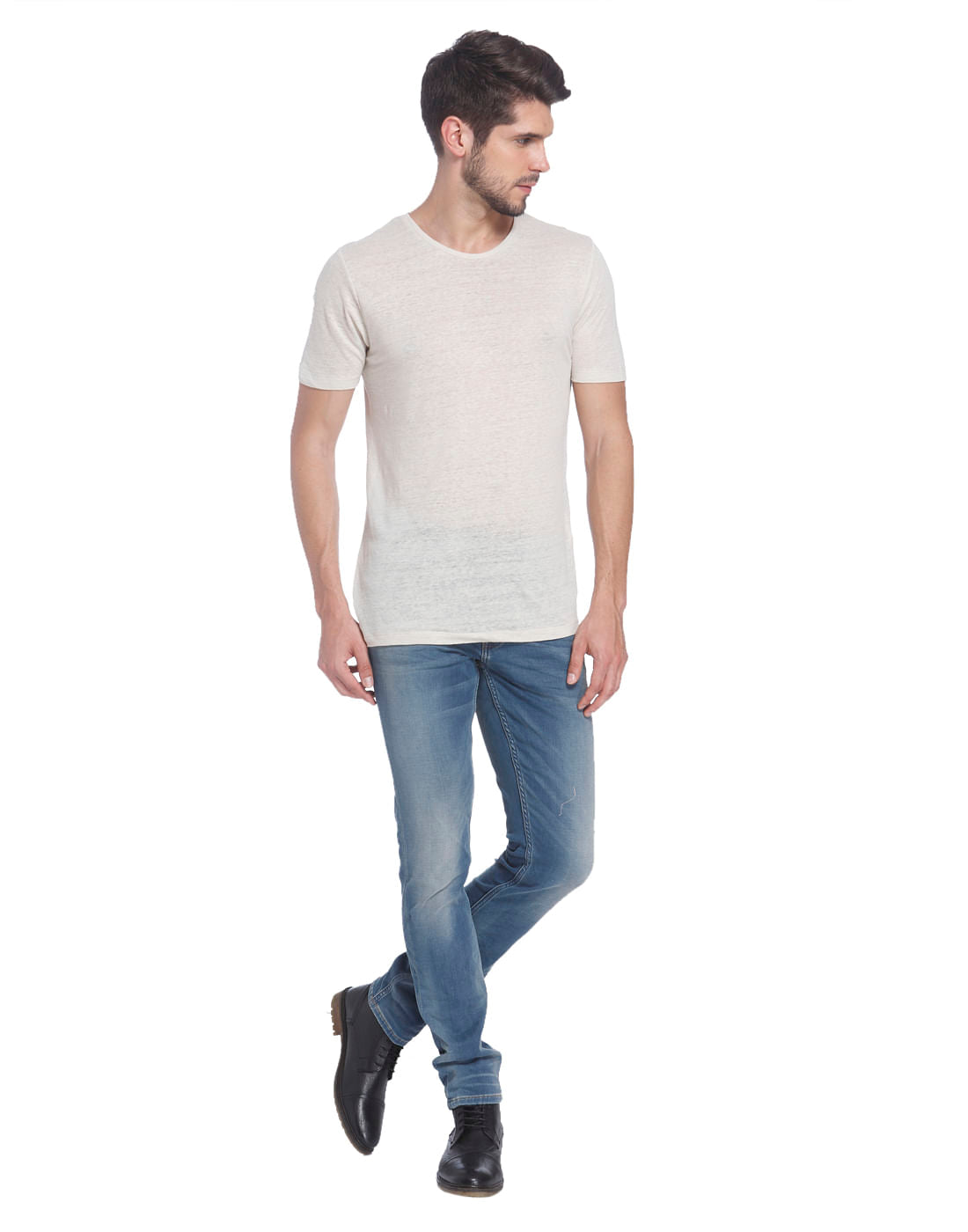 Solid Linen T-Shirt