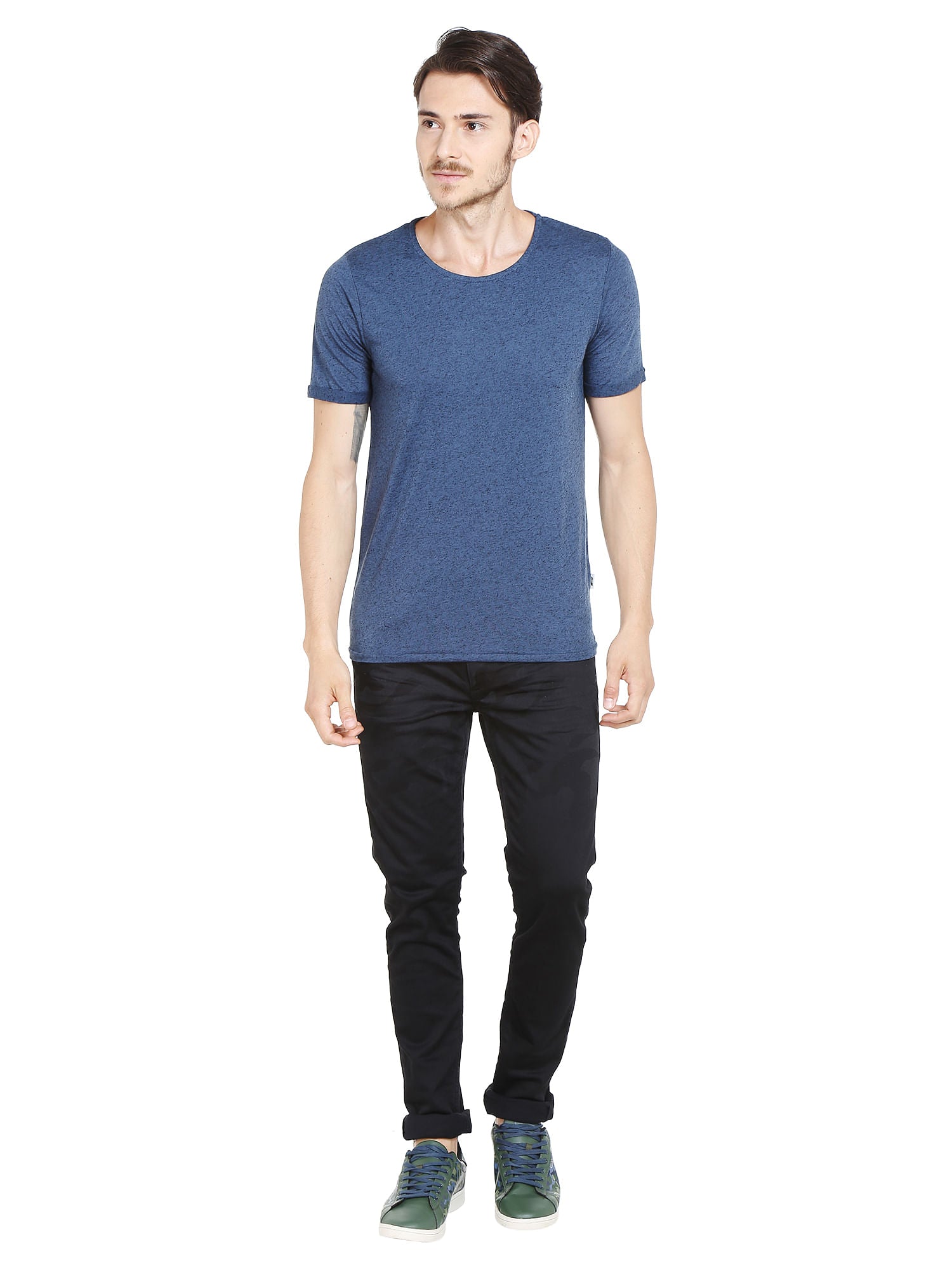 Blue Crew Neck T-Shirt