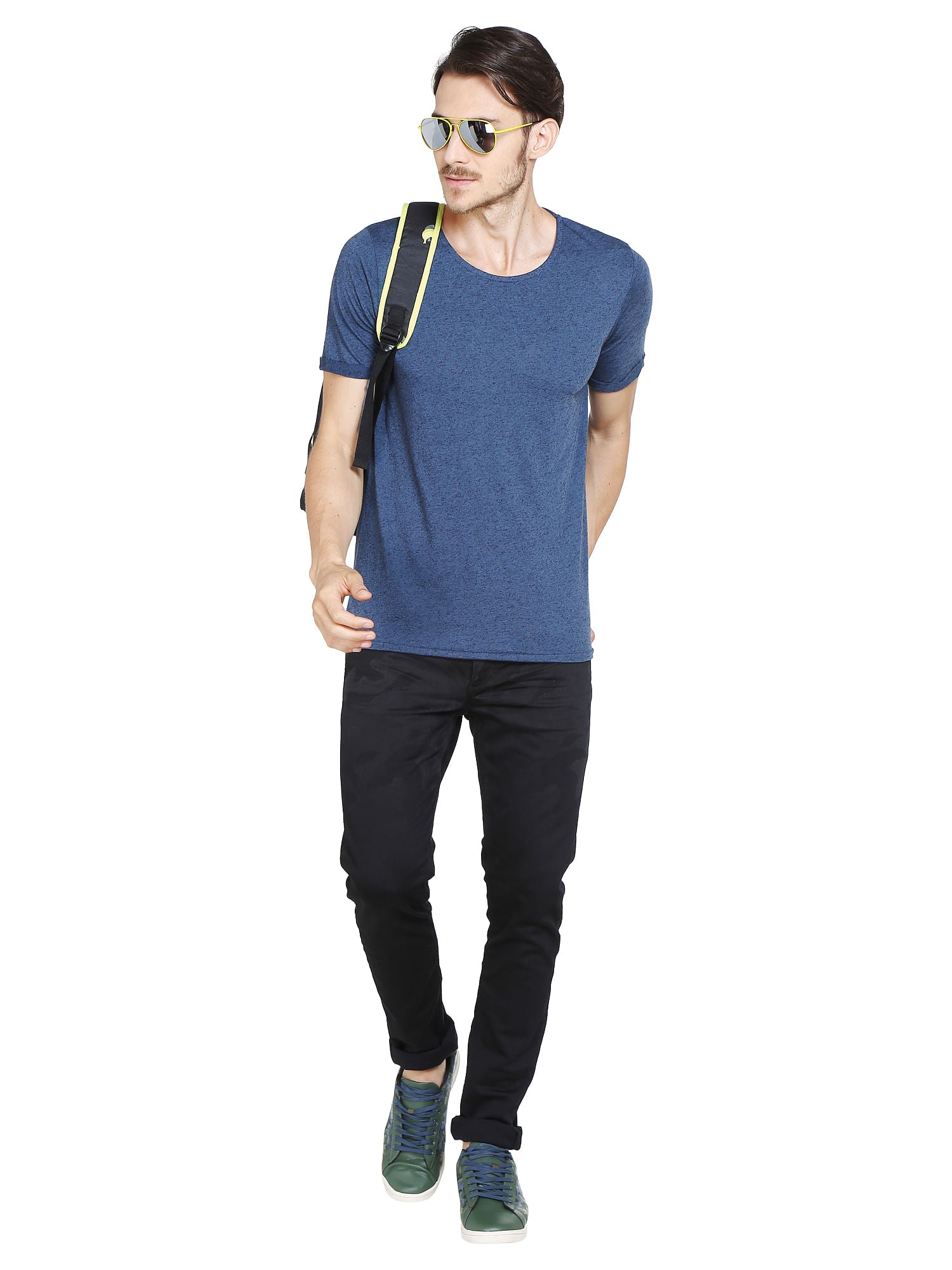 Blue Crew Neck T-Shirt