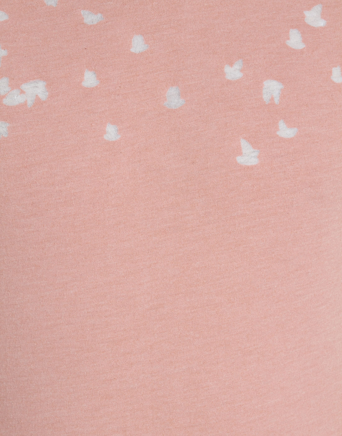 Peach Printed Slim Fit T-Shirt