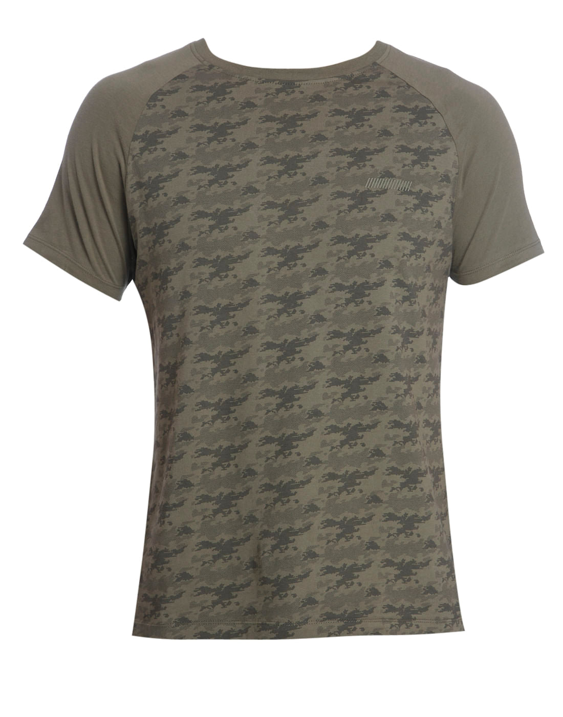 Camo Green Crew Neck T-Shirt