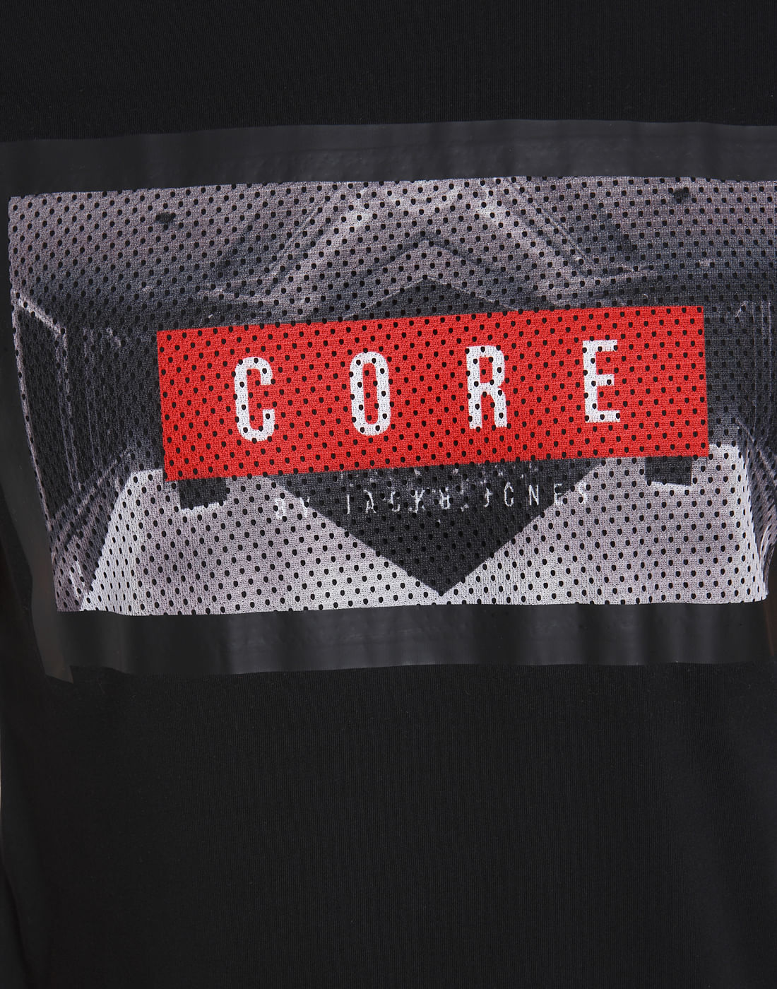 Black Graphic Print Crew Neck T-Shirt