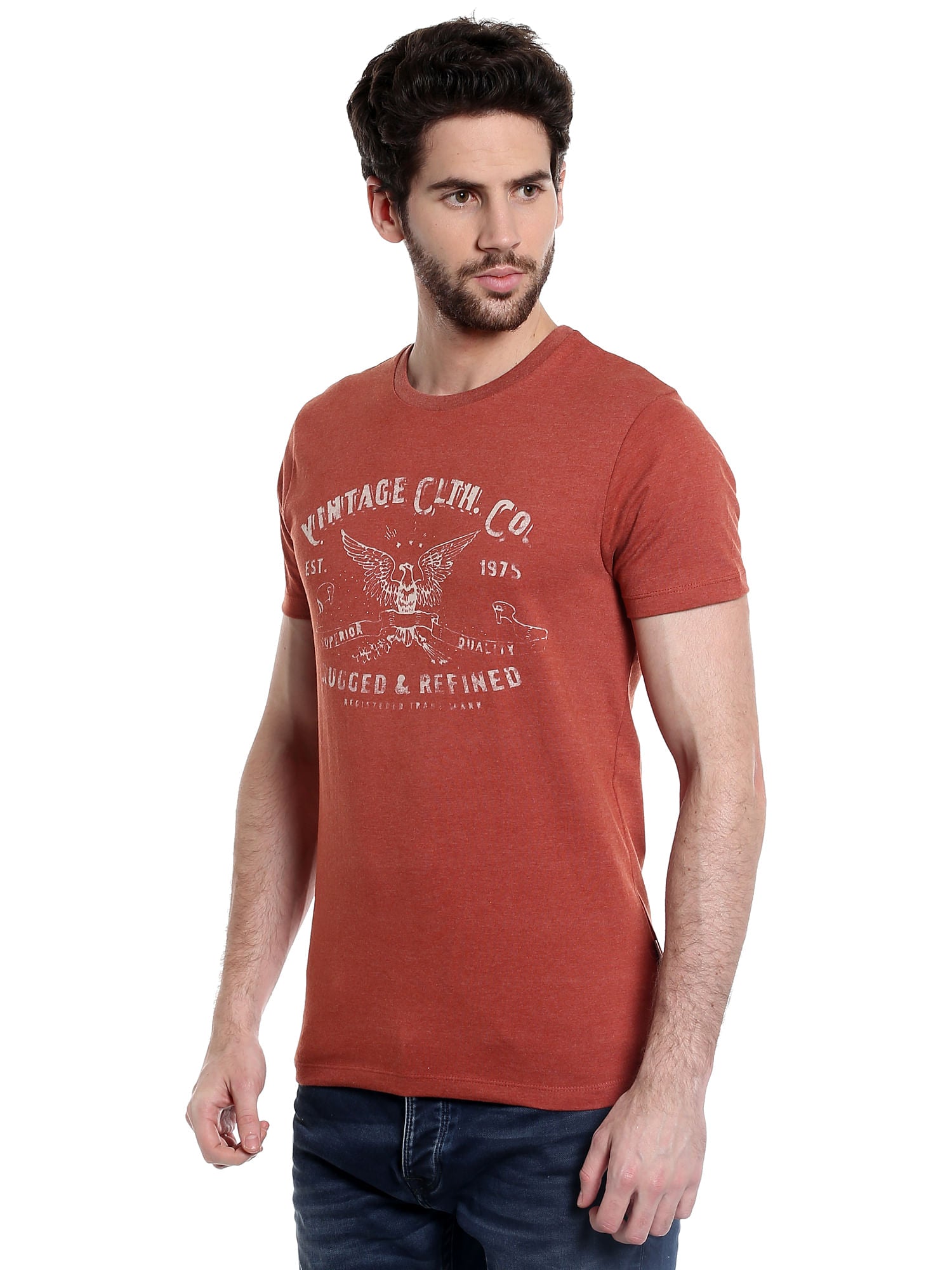 Maroon Crew Neck T-Shirt