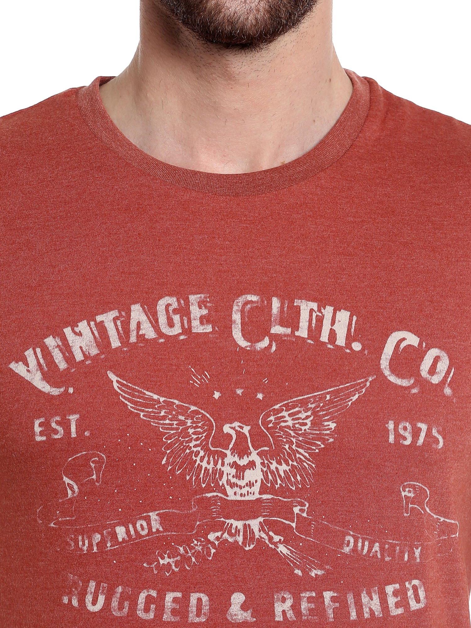Maroon Crew Neck T-Shirt