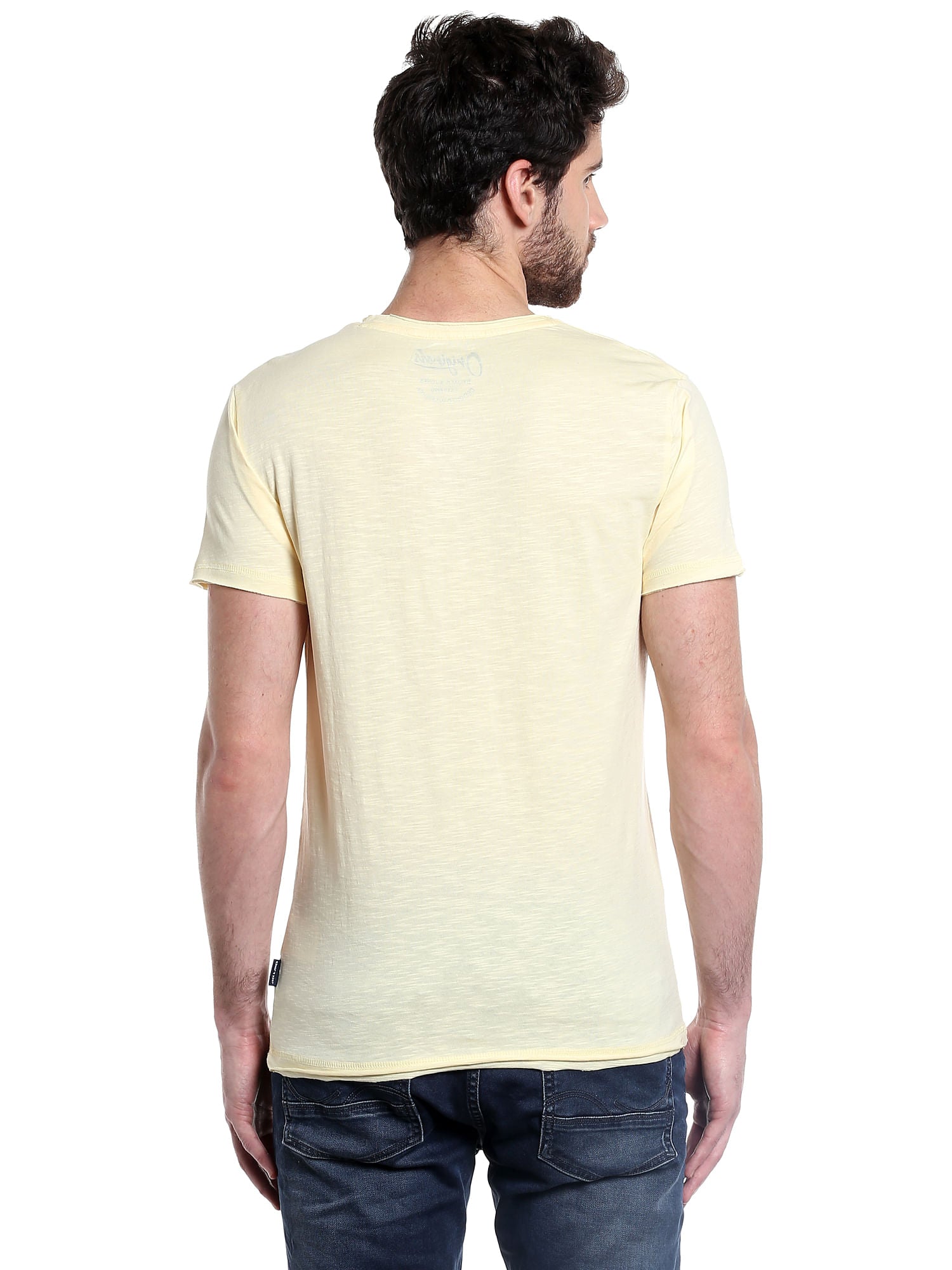 Yellow Slogan Print T-Shirt