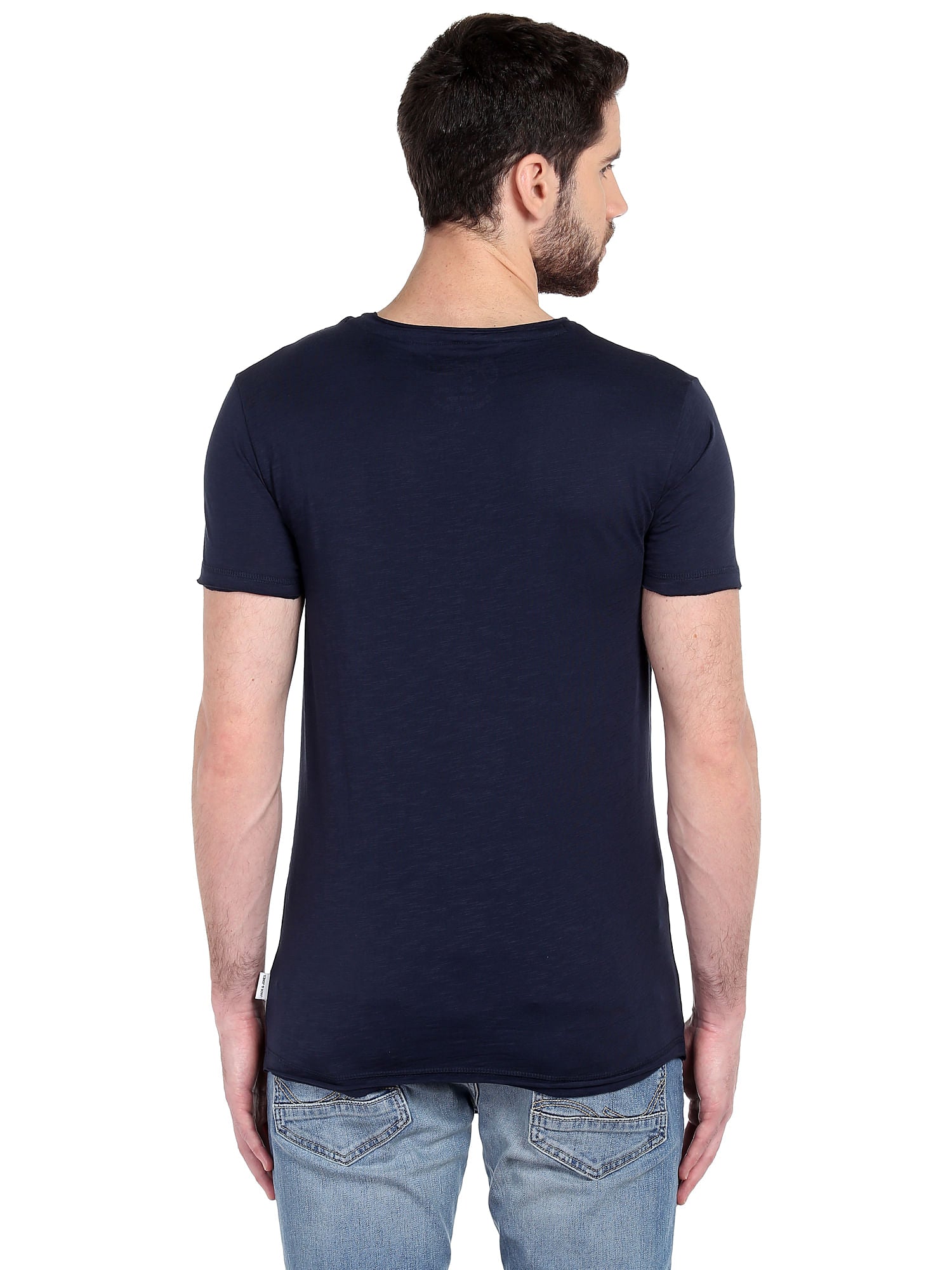 Blue Slogan Print T-Shirt