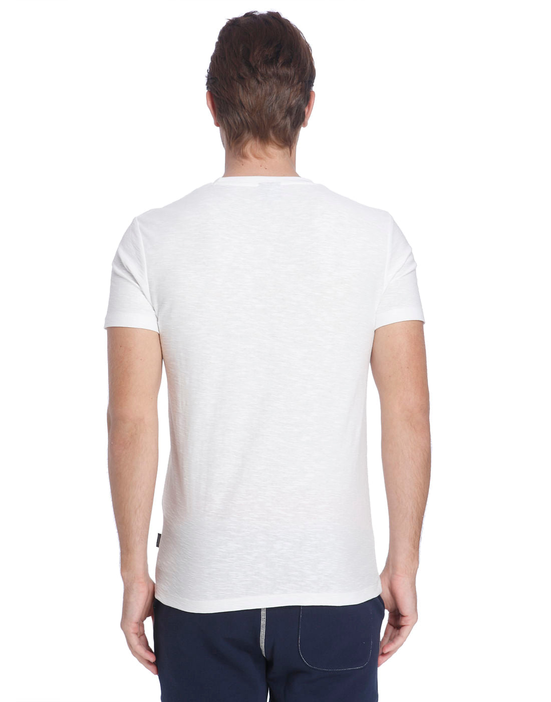 White Crew Neck Slogan T-Shirt