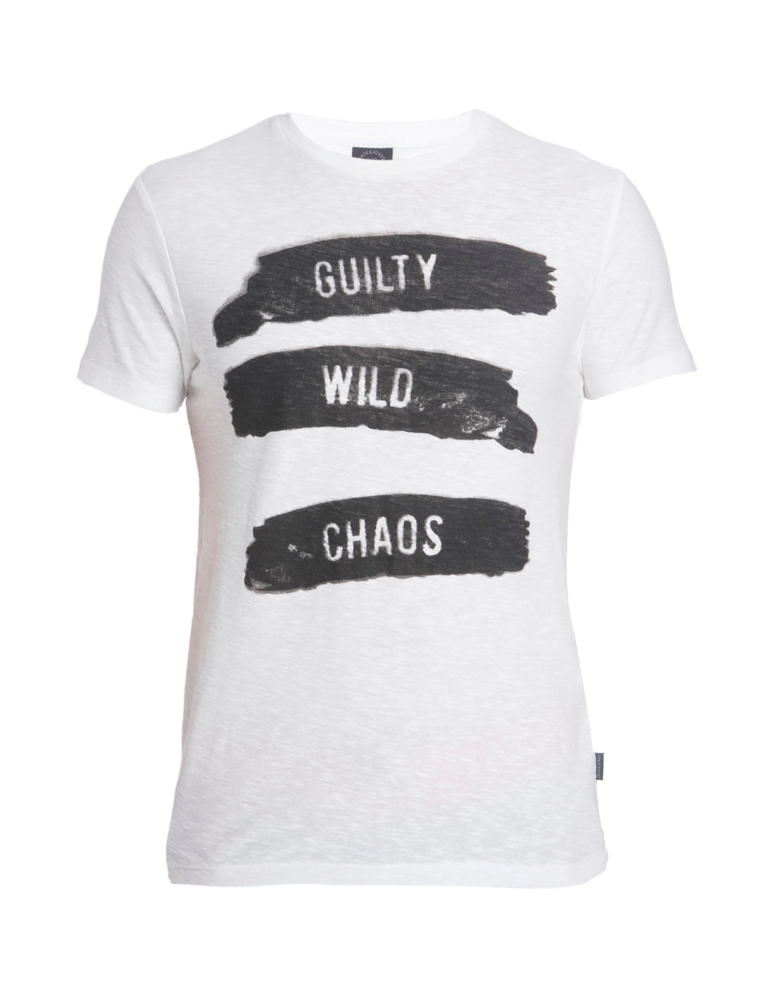 White Crew Neck Slogan T-Shirt