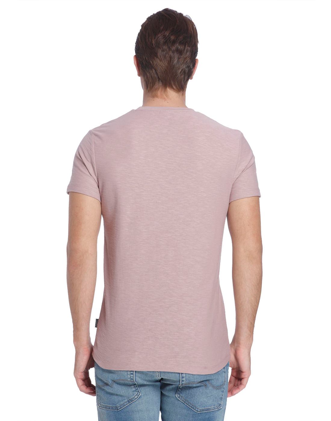 Purple Crew Neck Slogan T-Shirt