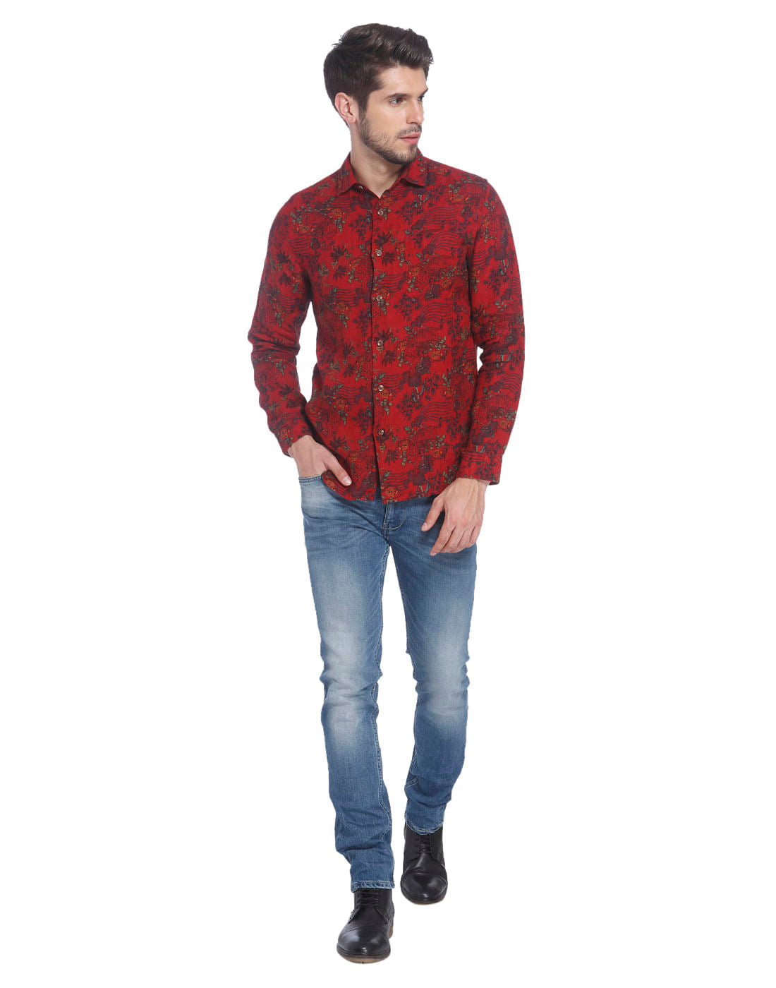 Printed Casual Linen Shirt