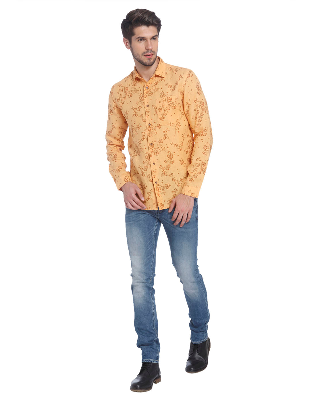 Printed Casual Linen Shirt