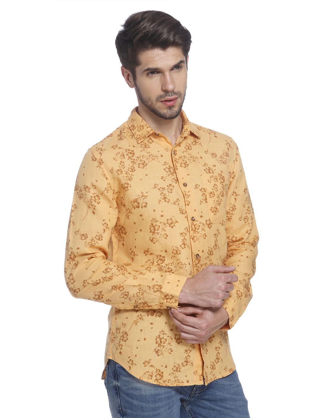 Printed Casual Linen Shirt