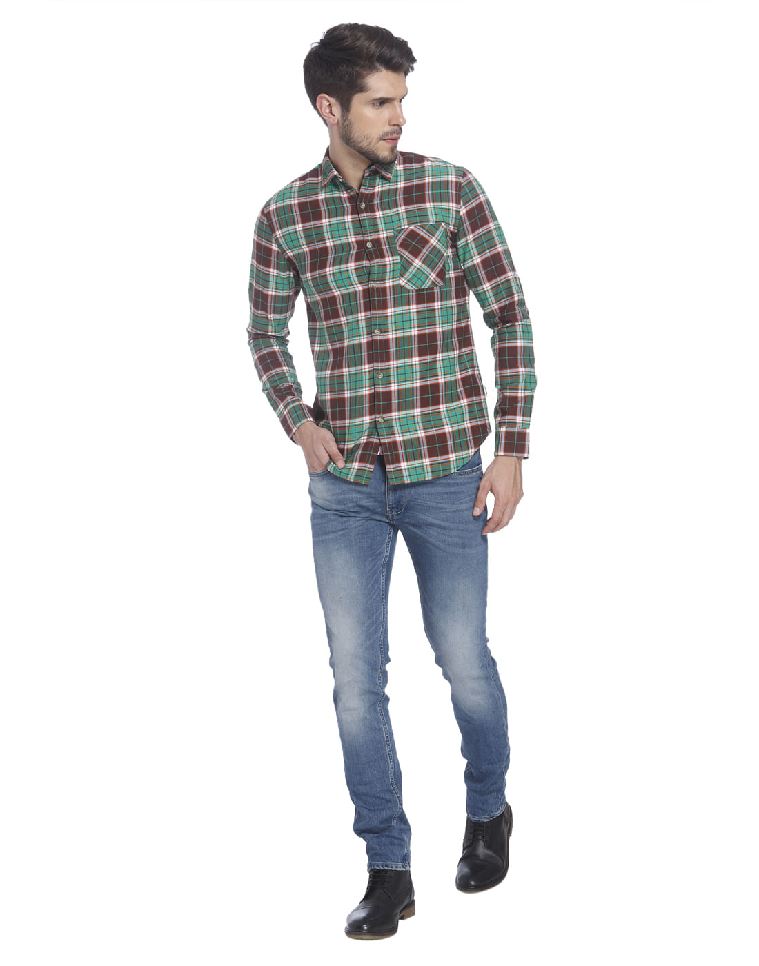 Check Mid Casual Shirt