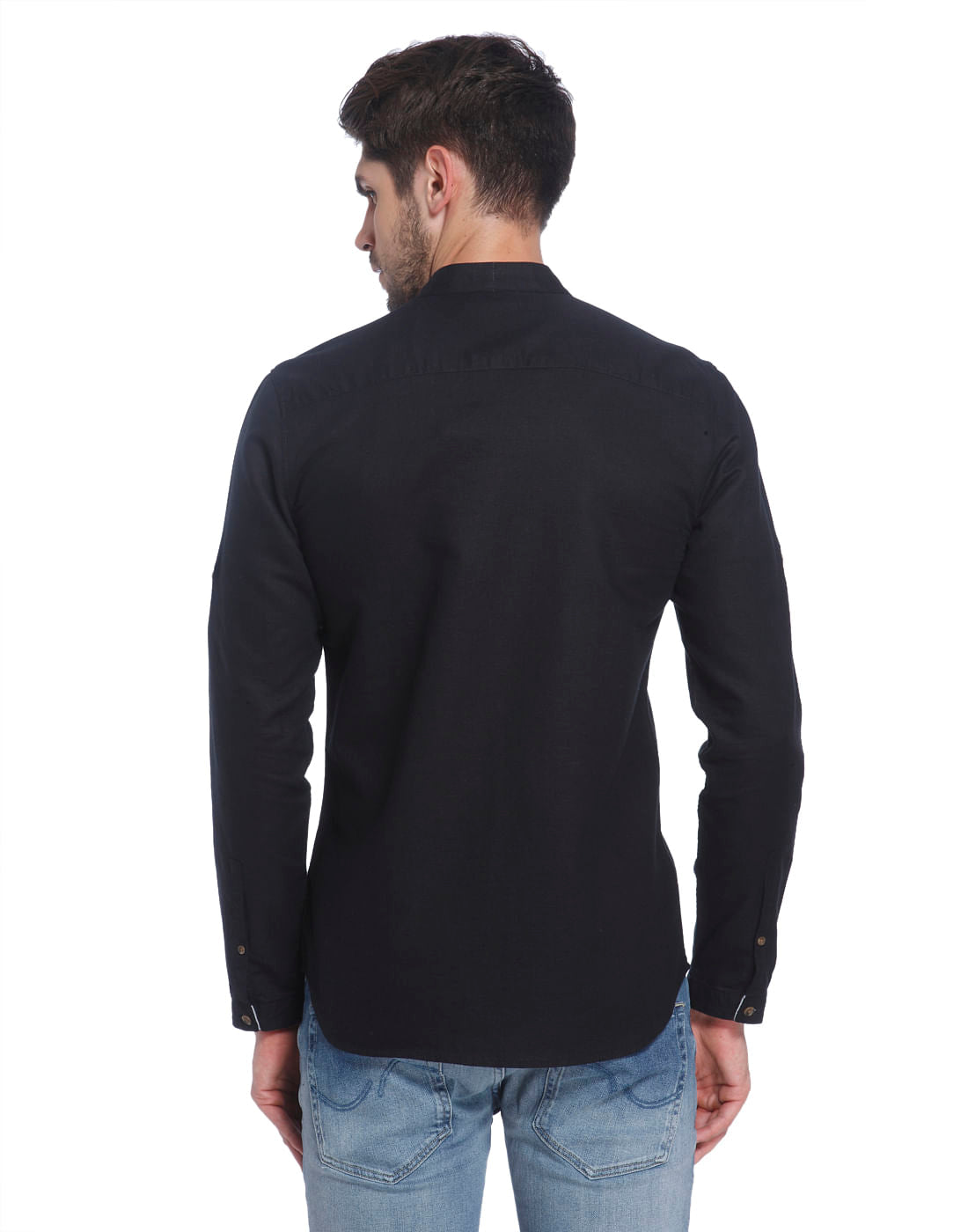 Solid Casual Linen Shirt
