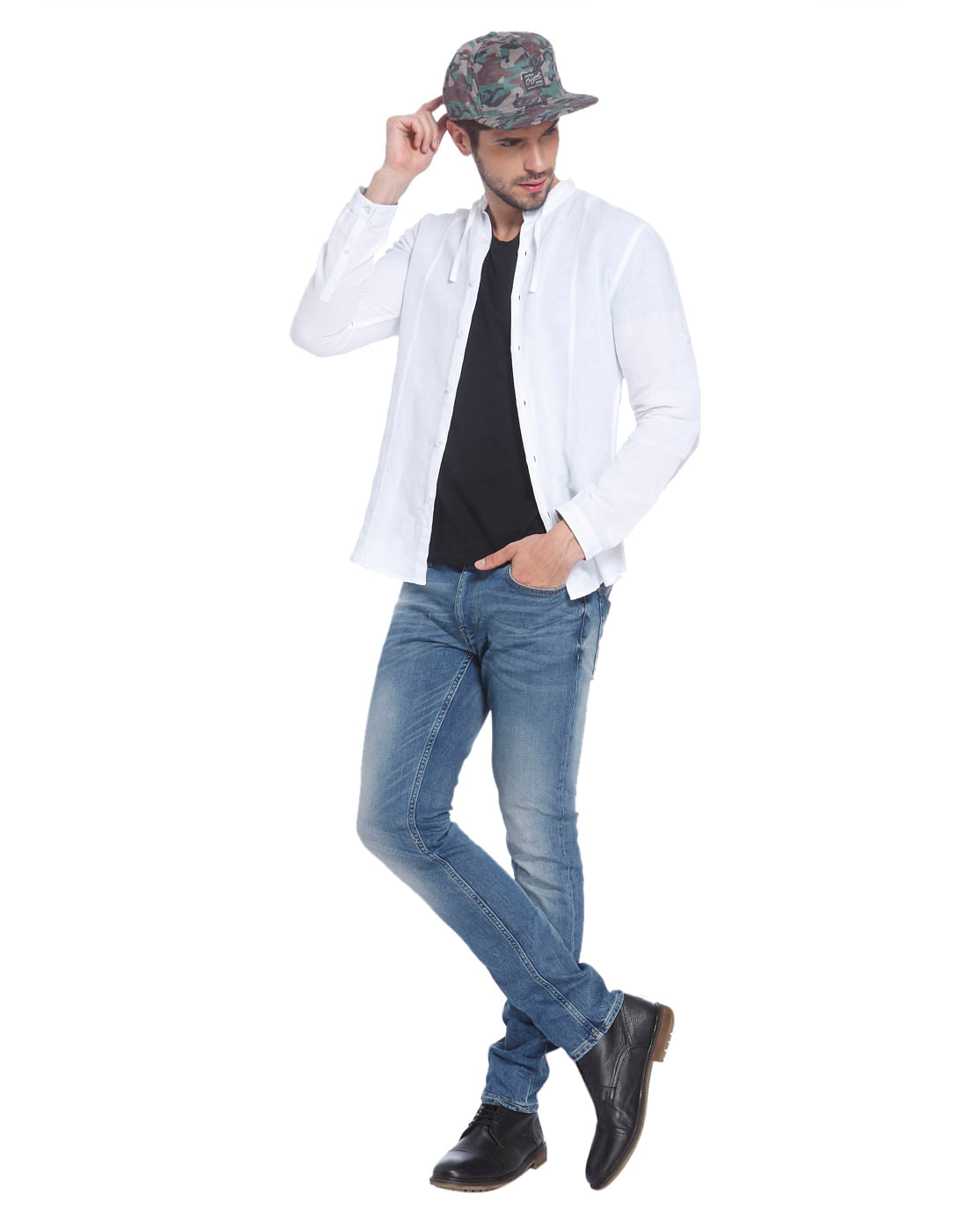 Solid Casual Linen Shirt