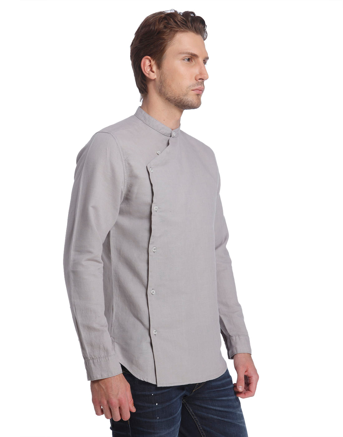 Casual Solid Linen Shirt