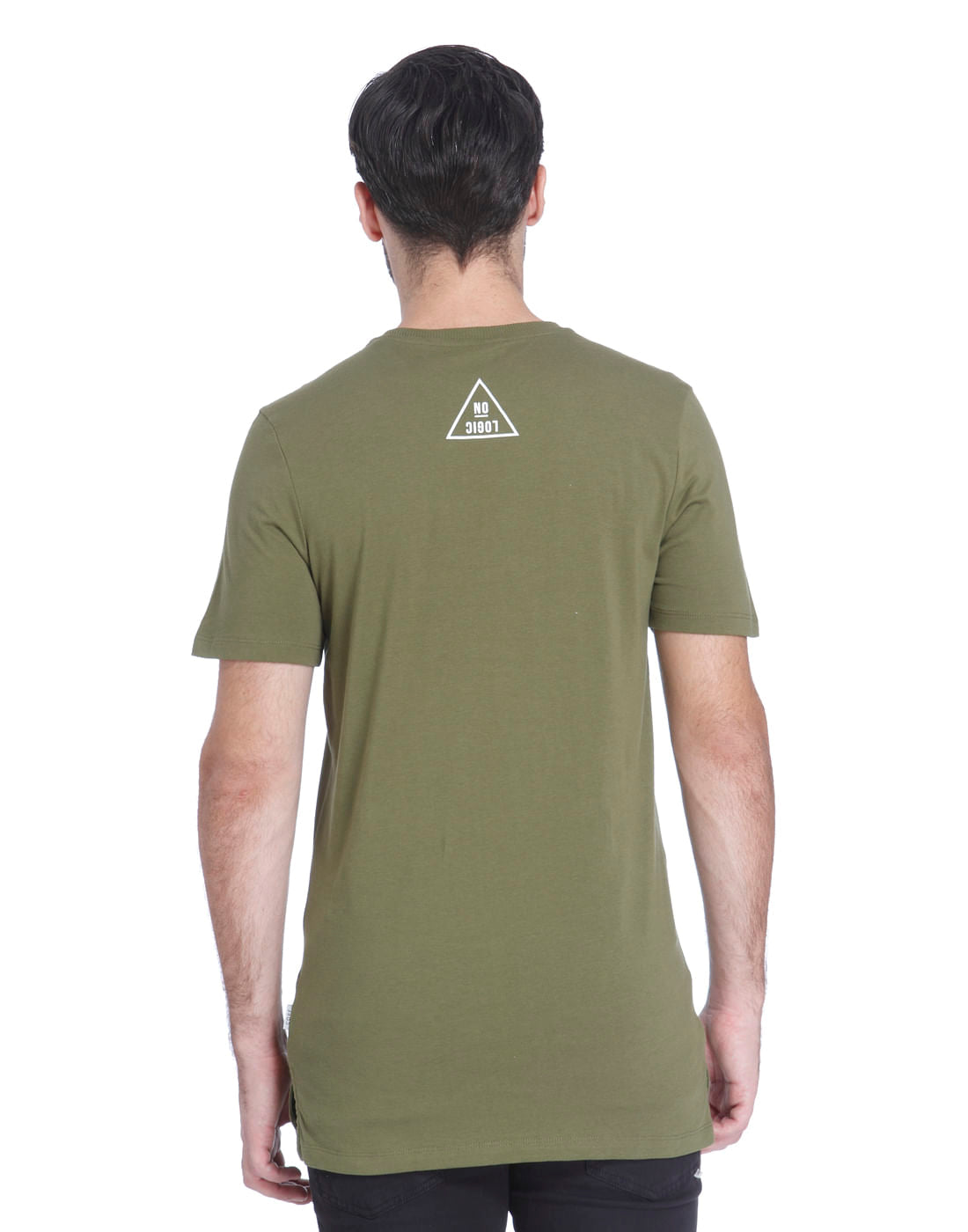 Green Graphic Print Crew Neck T-Shirt