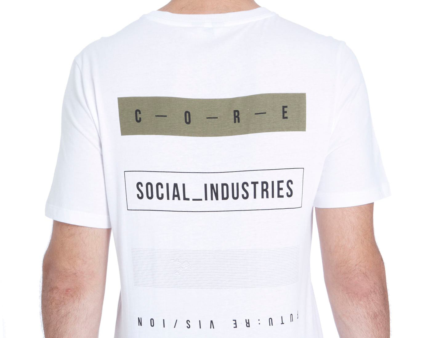 White Graphic Print Crew Neck T-Shirt