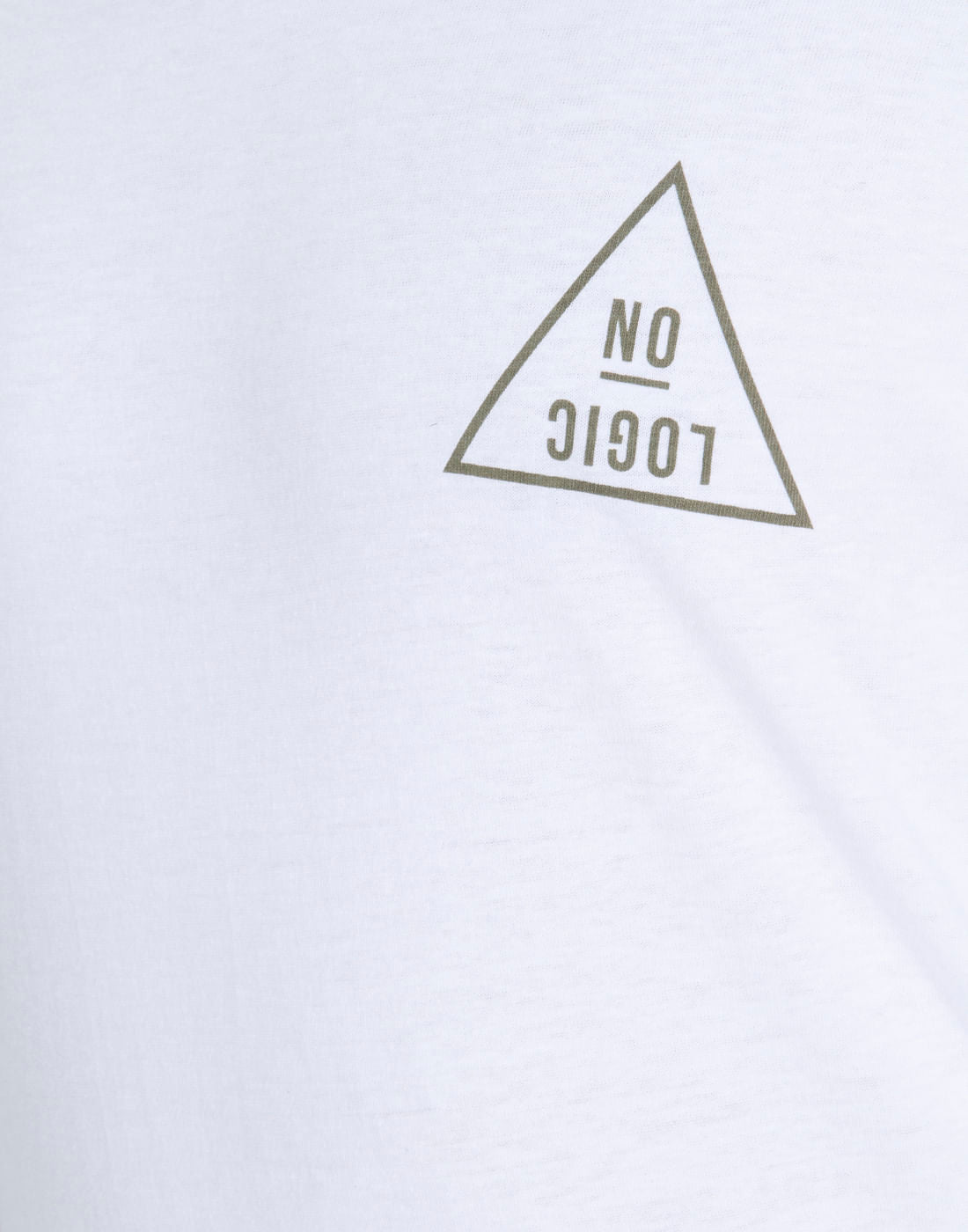 White Graphic Print Crew Neck T-Shirt