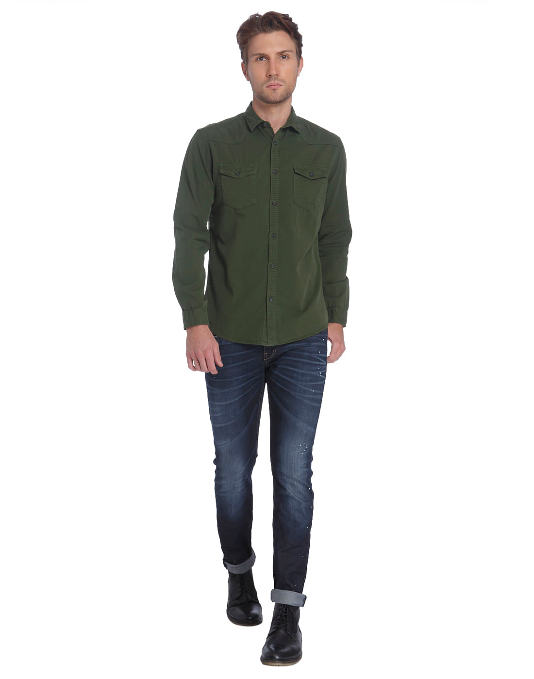 Casual Washed Shirt
