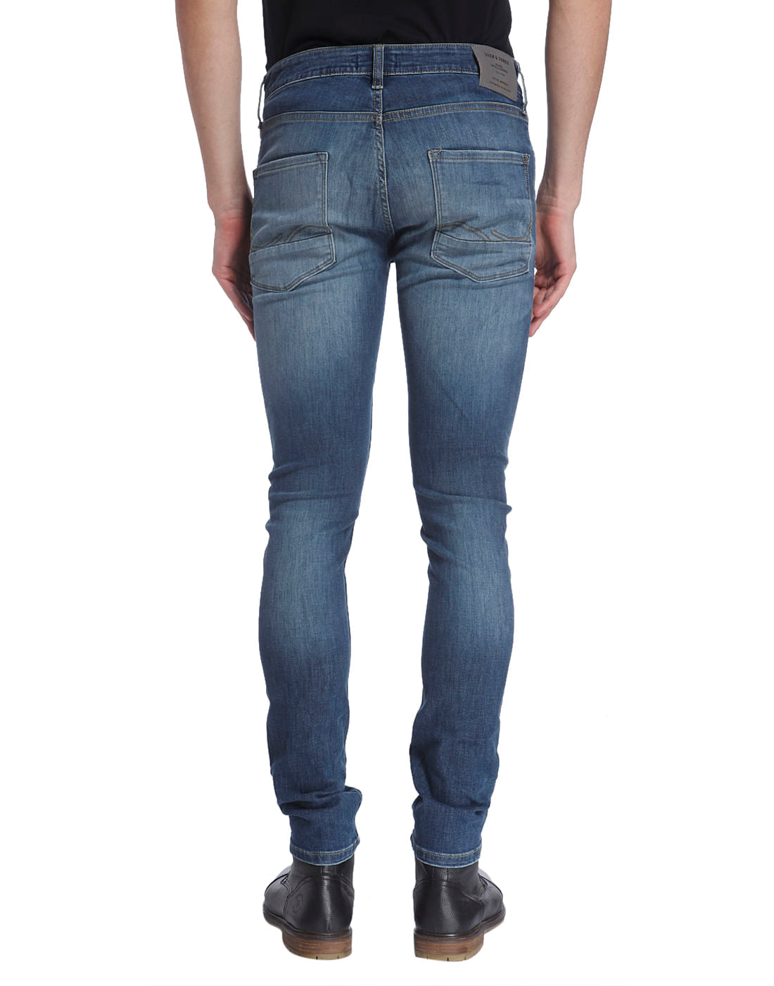 Blue Solid Denim Jeans