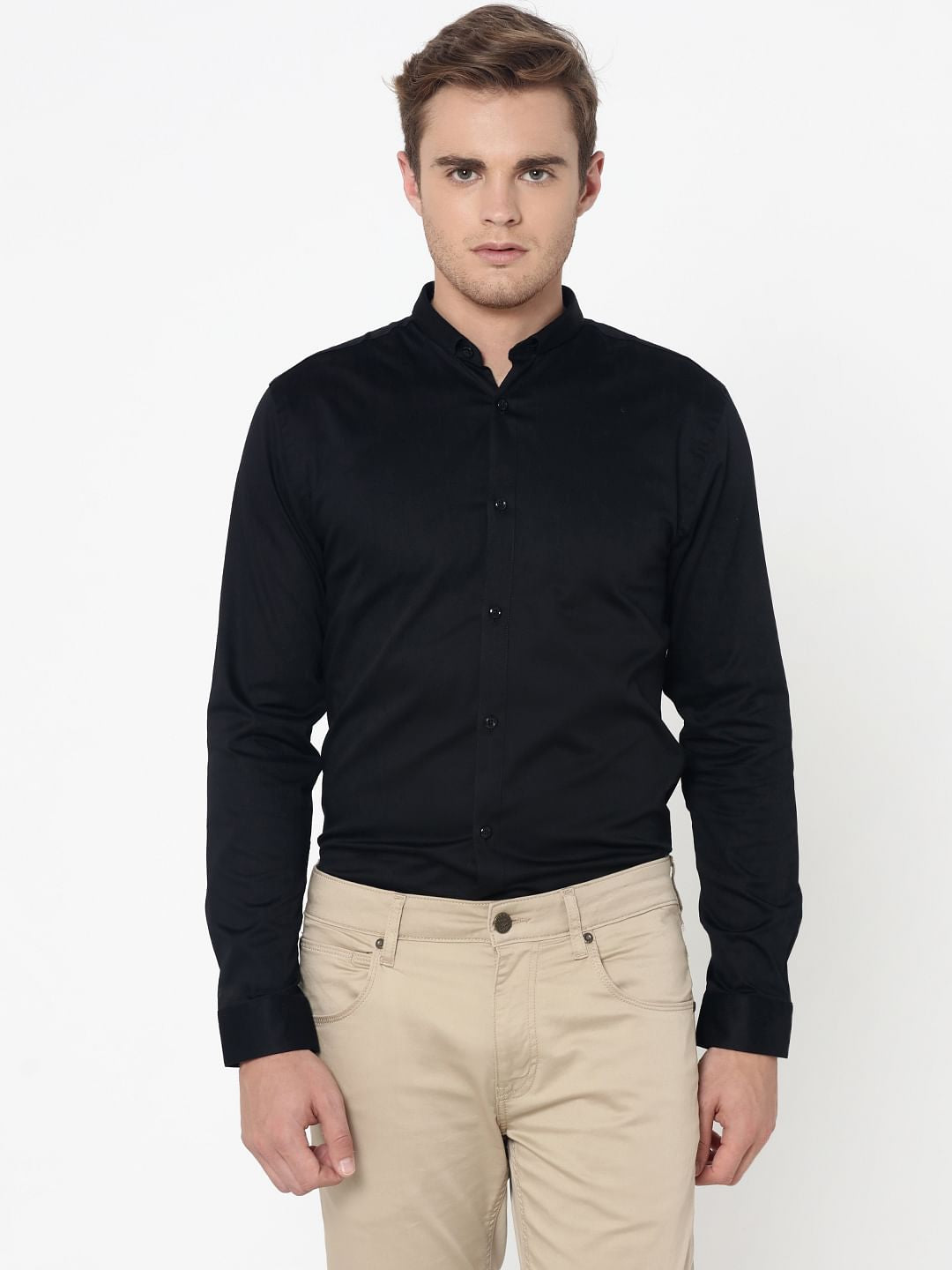 Black Slim Fit Shirt