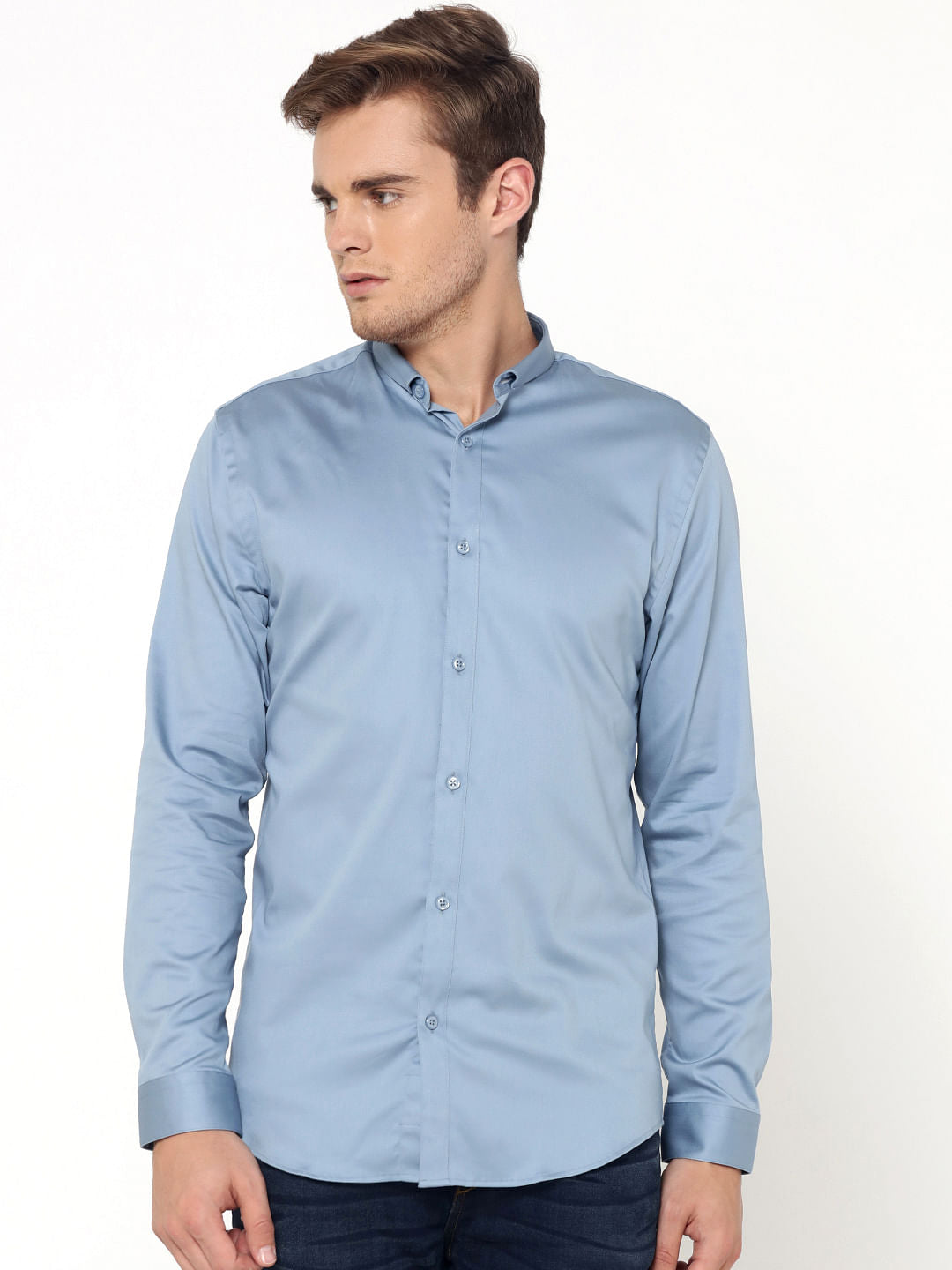 Blue Slim Fit Shirt