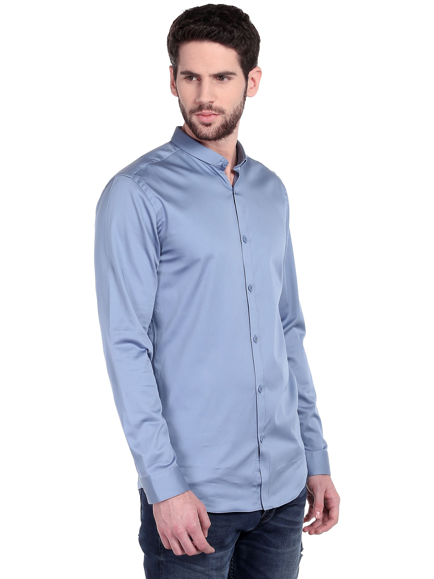 Powder Blue Slim Fit Shirt