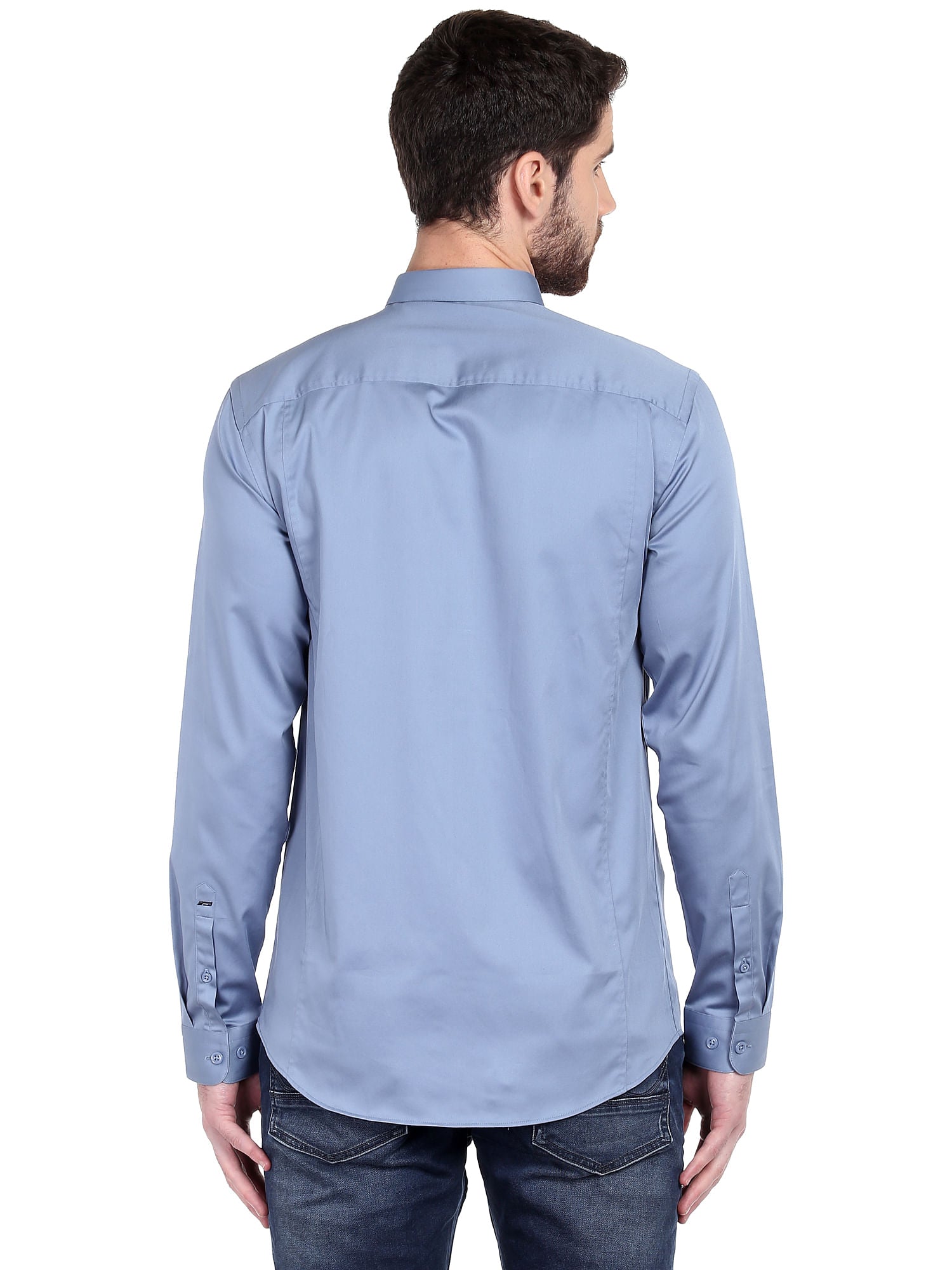 Powder Blue Slim Fit Shirt