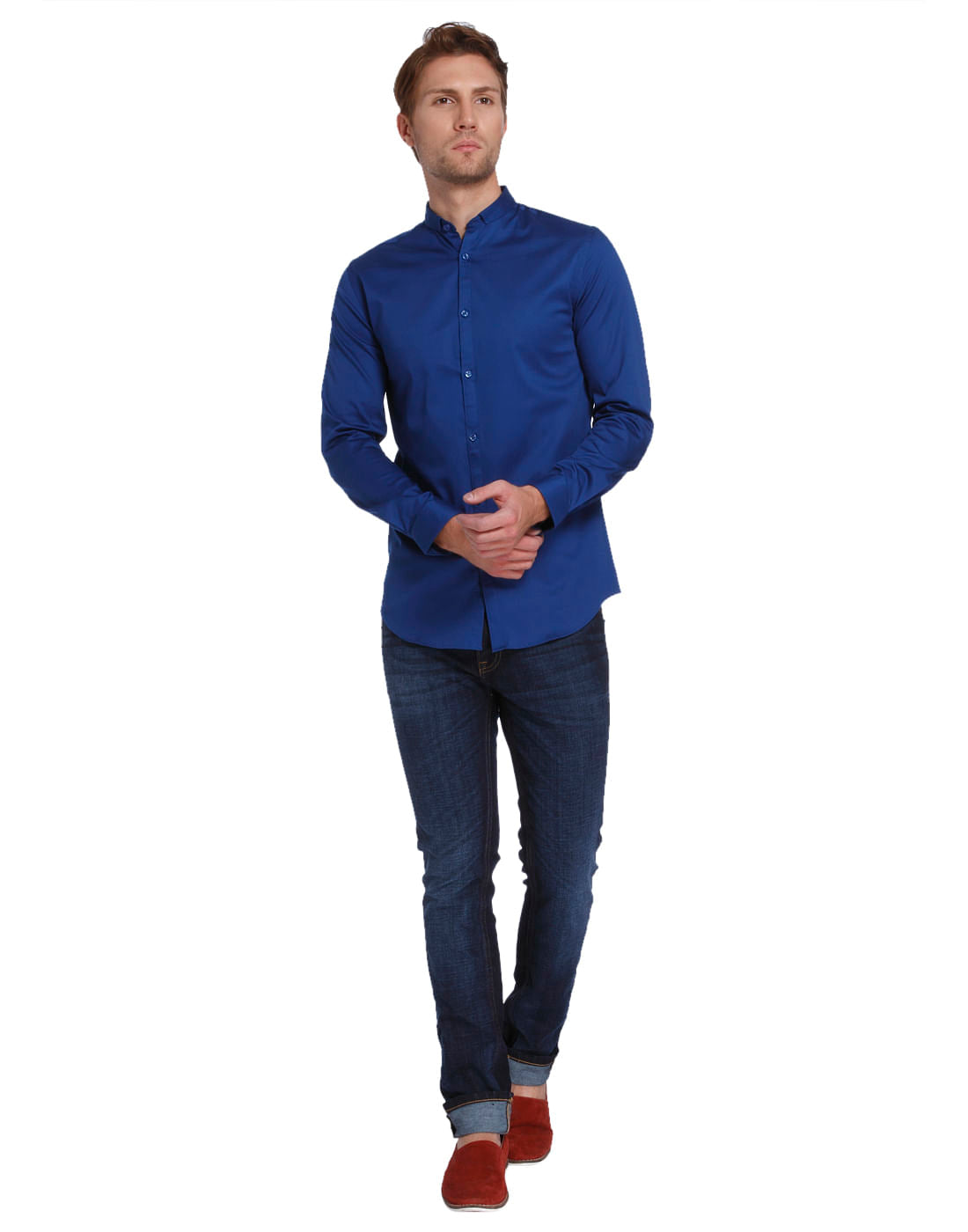 Powder Blue Slim Fit Shirt