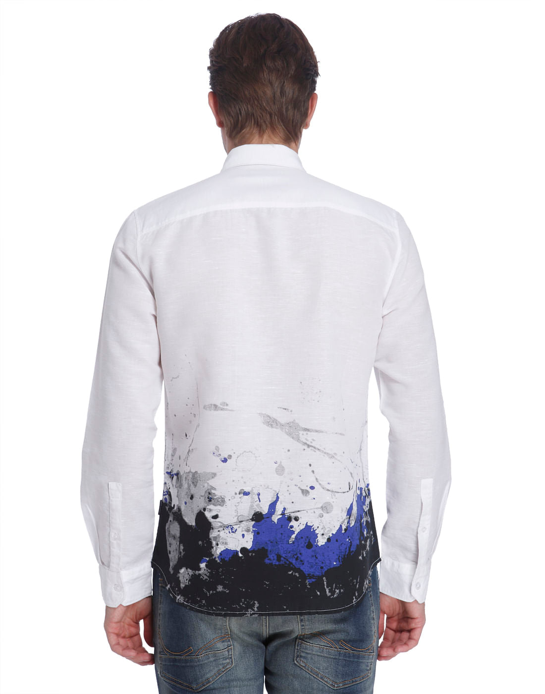 White Pop Art Print Shirt