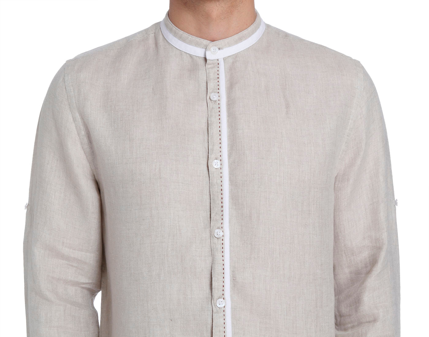 Solid Casual Linen Shirt