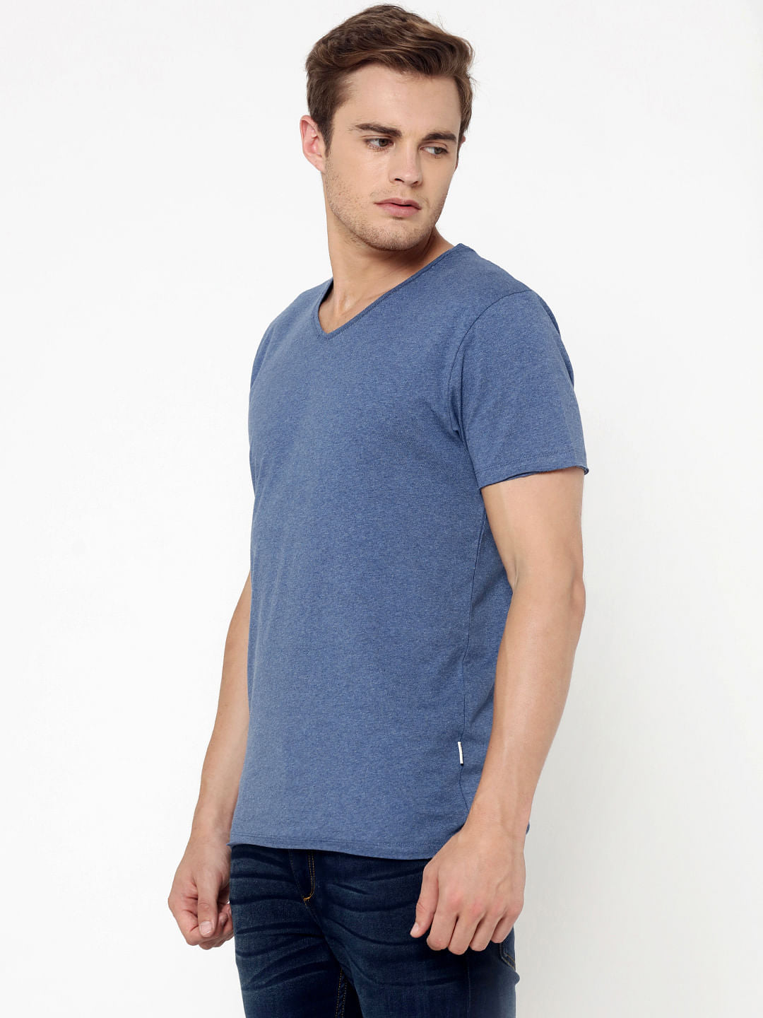 Blue V-Neck T-Shirt