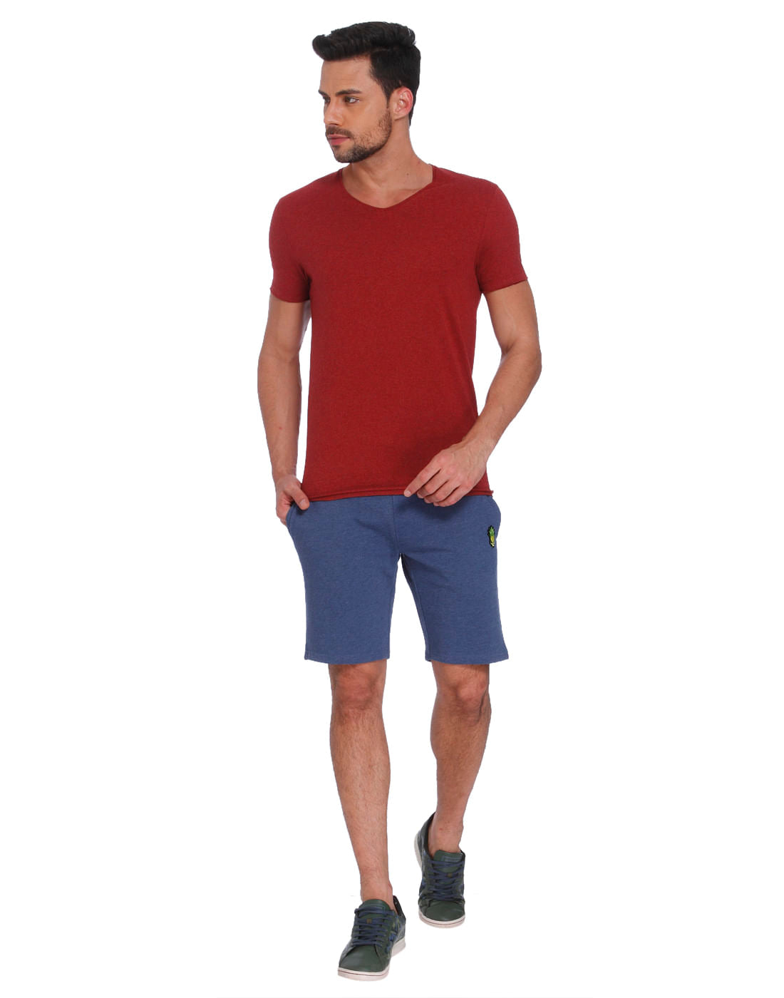 Red V-Neck T-Shirt