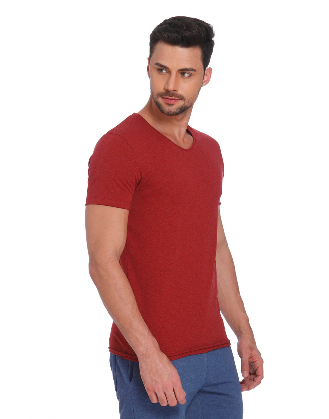Red V-Neck T-Shirt
