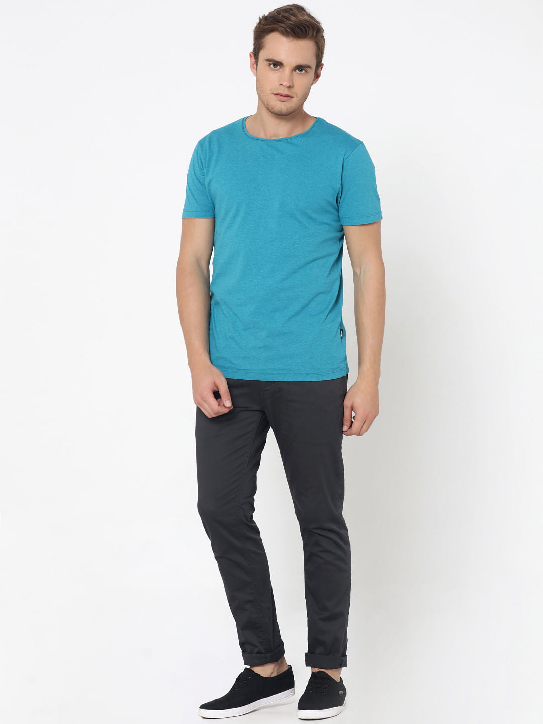 Blue Crew Neck T-Shirt