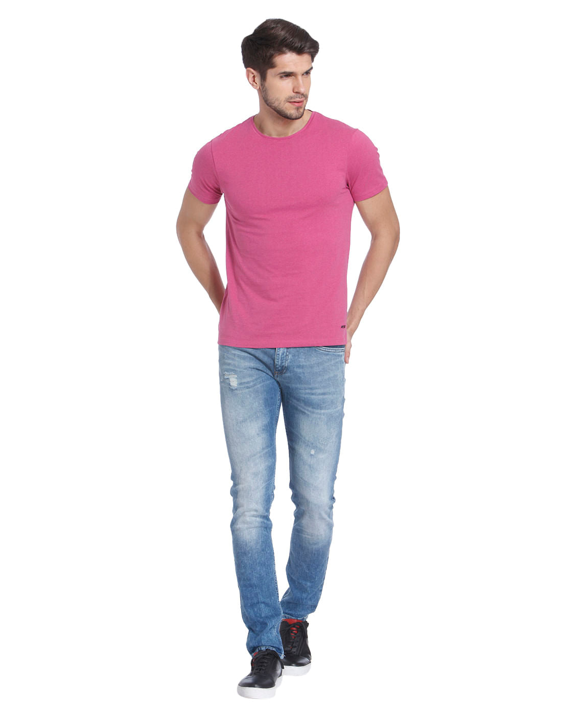 Solid Casual T-Shirt