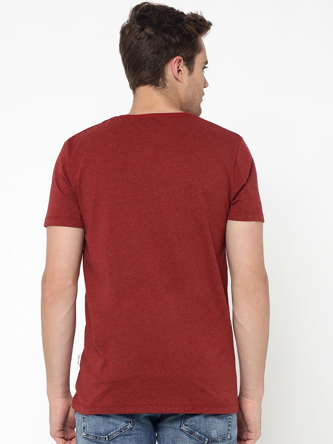 Maroon Crew Neck T-Shirt