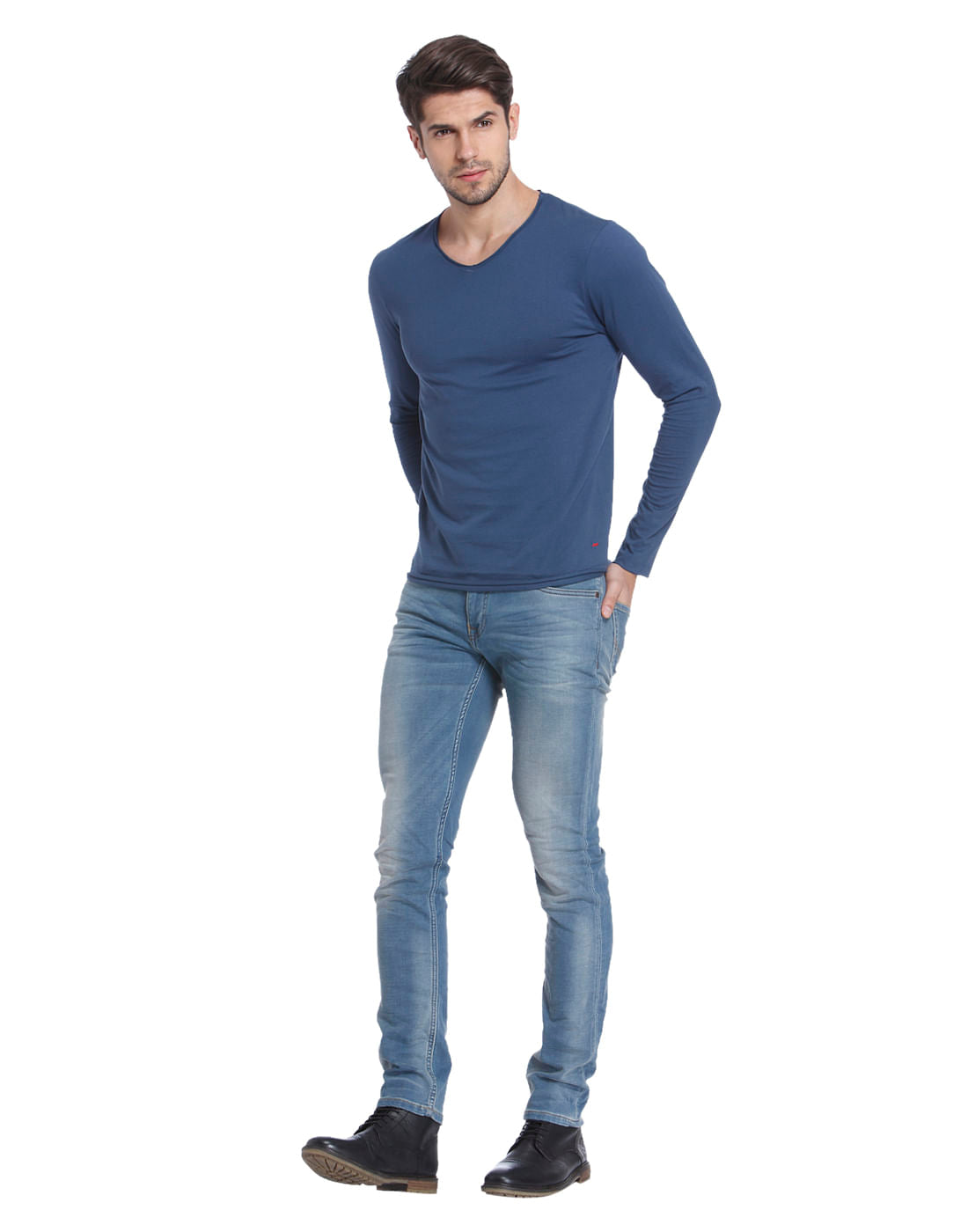 Solid Casual T-Shirt