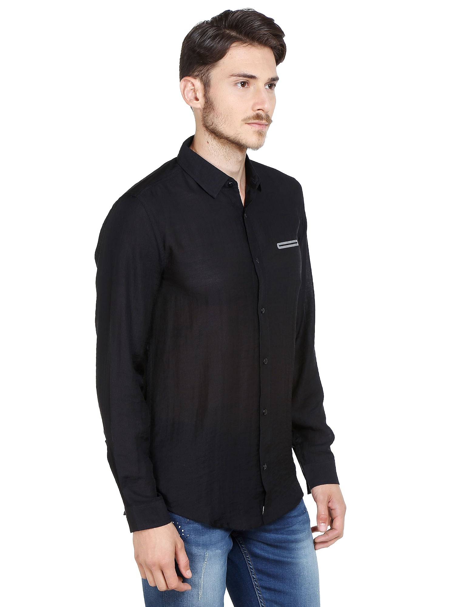 Black Slim Fit Shirt