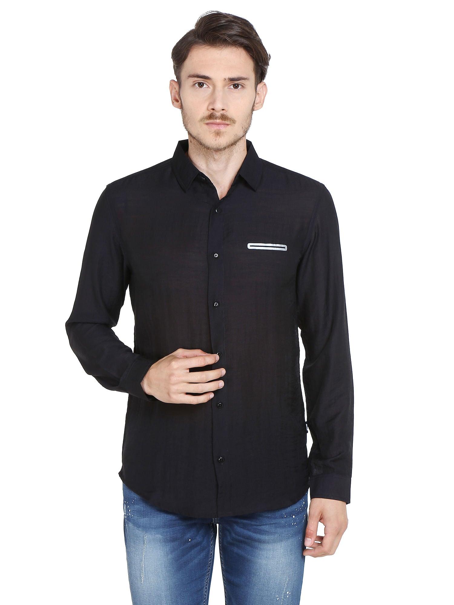Black Slim Fit Shirt