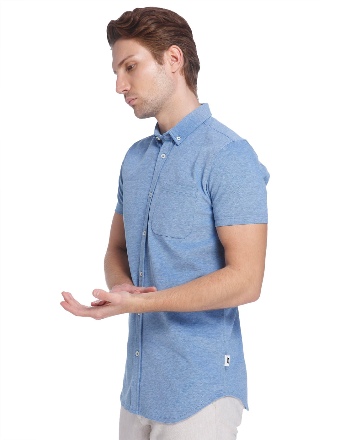Blue Slim Fit Shirt