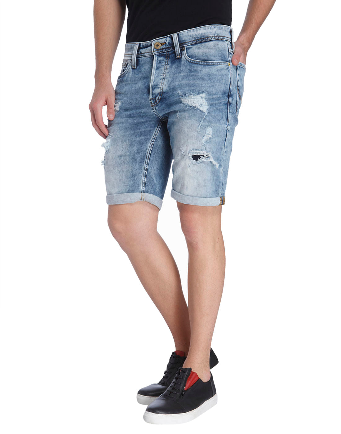 Washed Casual Shorts