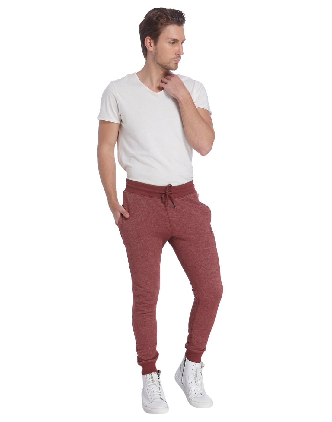 Casual Solid Sweat Pant