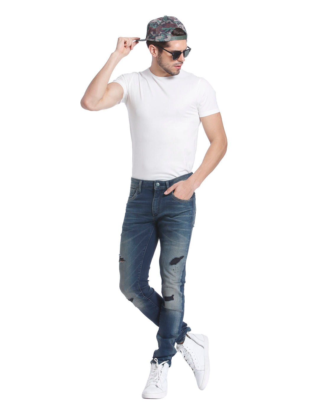 Heavy Distress Jeans