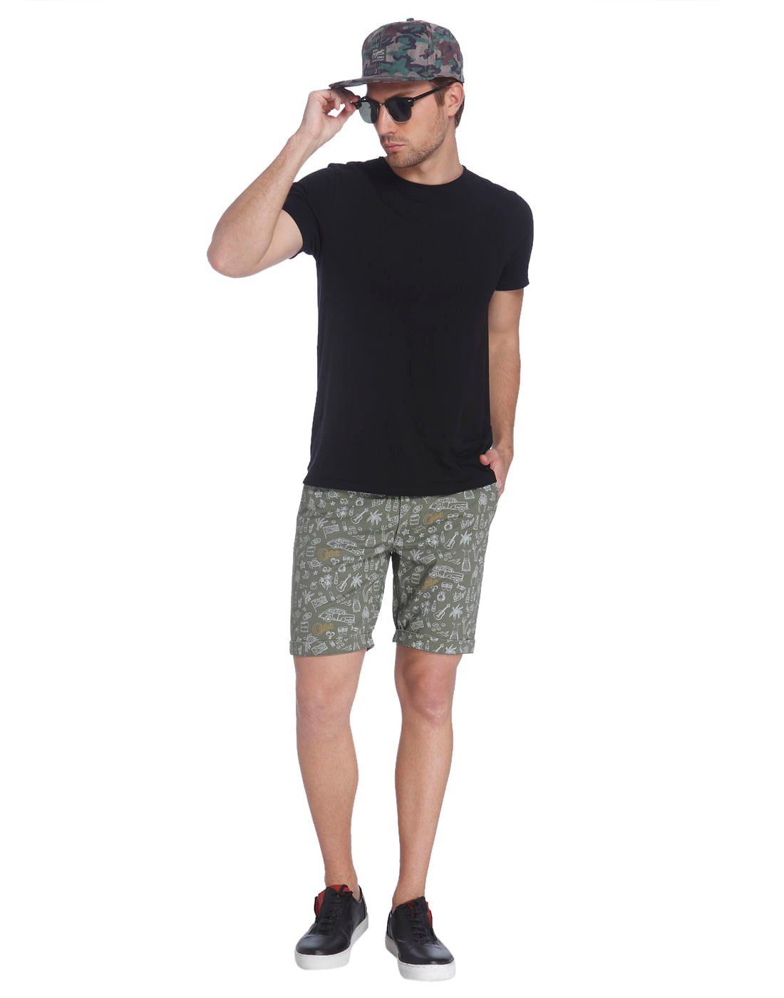 Printed Casual Shorts
