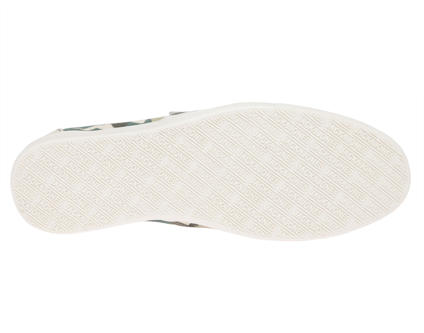 Green Camo Print Slip On Shoes